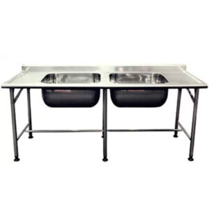 Pia em Aço Inox com 2 Cubas